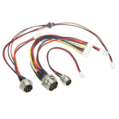 Konektor M16 Waterproof Cable Assembly Pria Dan Wanita lurus depan Mount Wiring Harness