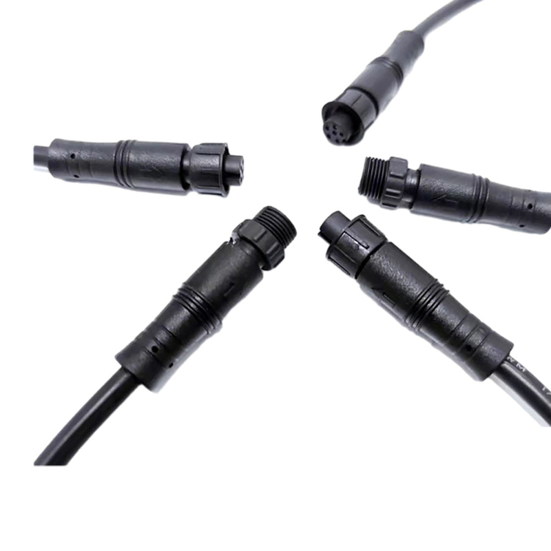 6 Pin M10 Waterproof Extension Cord 4 Ft Length Untuk E Bike Quick Coupling