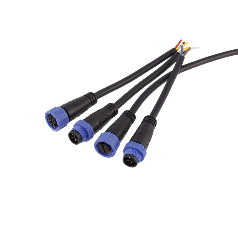 1 Meter M15 Kabel Ekstensi Tahan Air Bentuk F Plastik Shell Jaket PVC Untuk Energi Surya