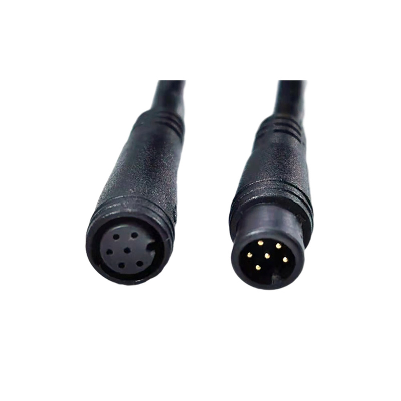 3Ft Panjang Laki-Laki Ke Perempuan M8 6pin Tahan Air Sepeda GPS Posisi Kabel Jaket PVC