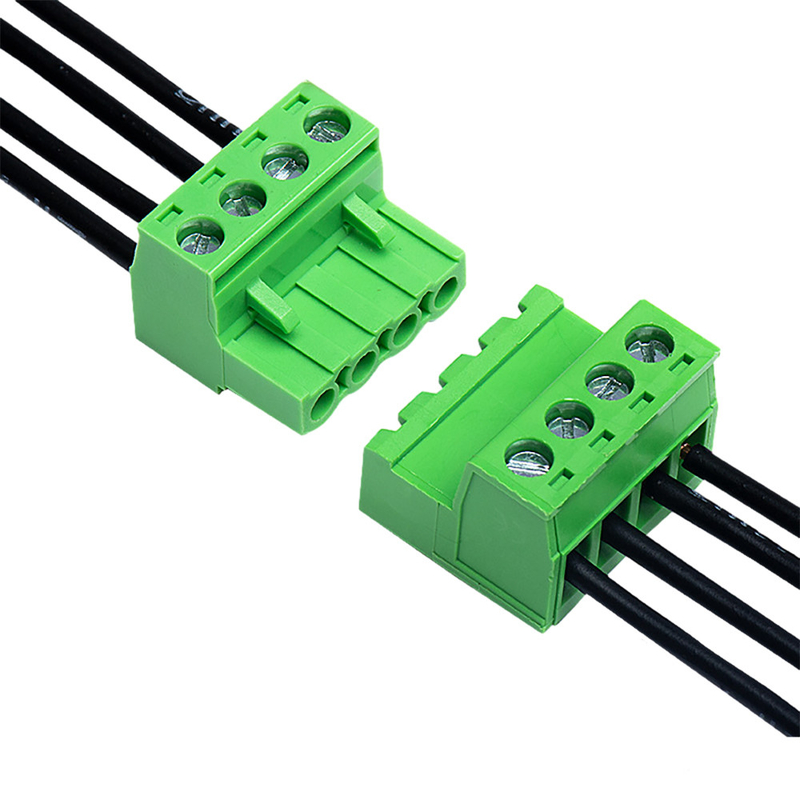 Warna Hijau PCB Terminal Blok Konektor Kawat XK2EDGA 5.08MM Pitch