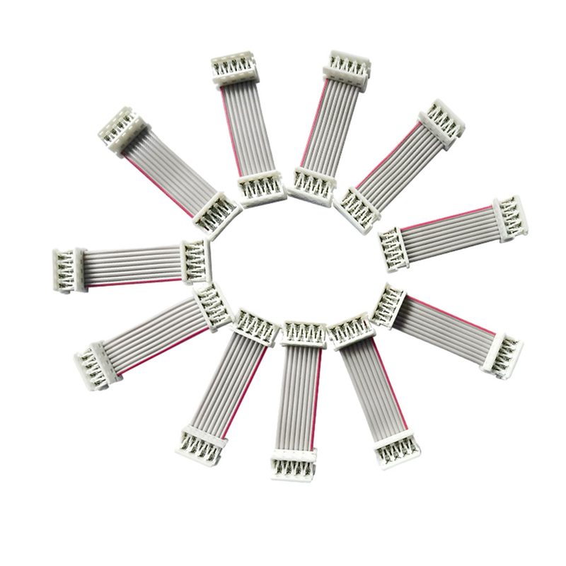UL2651 Kabel Pita Datar 15cm Panjang 2.54mm 1.27mm Pitch Grey Color