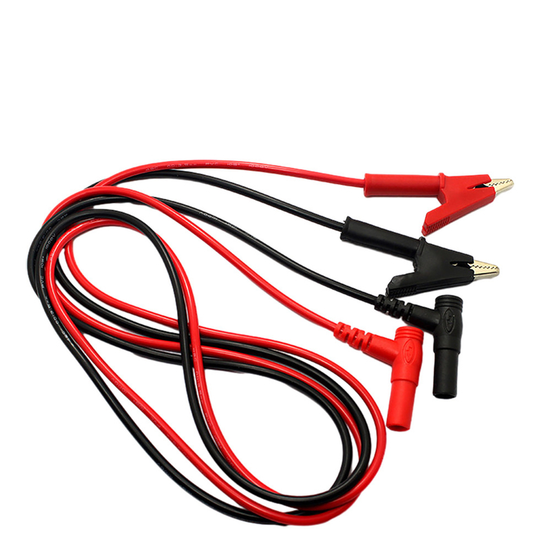 3Ft Crocodile Clip Digital Multimeter Kabel Warna Merah Hitam