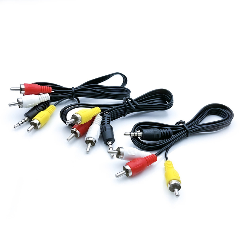 Kabel Audio Video 20m 3 RCA Ke 3 RCA Dengan Male Plug Adapter Audio Converter